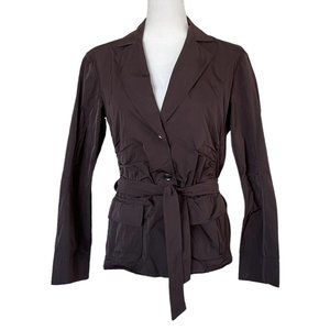 Kids Baday Jacket‎ Womens Size Medium M Brown Lightweight Long Sleeve Ladies